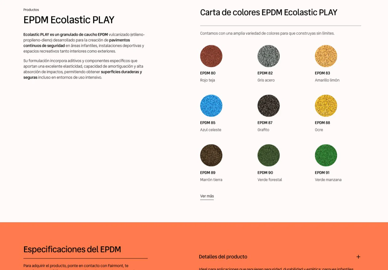 Ficha de producto EPDM de la web de Fairmont Polymers
