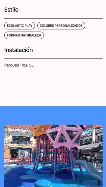 Vista móvil de la nueva web de Fairmont Polymers