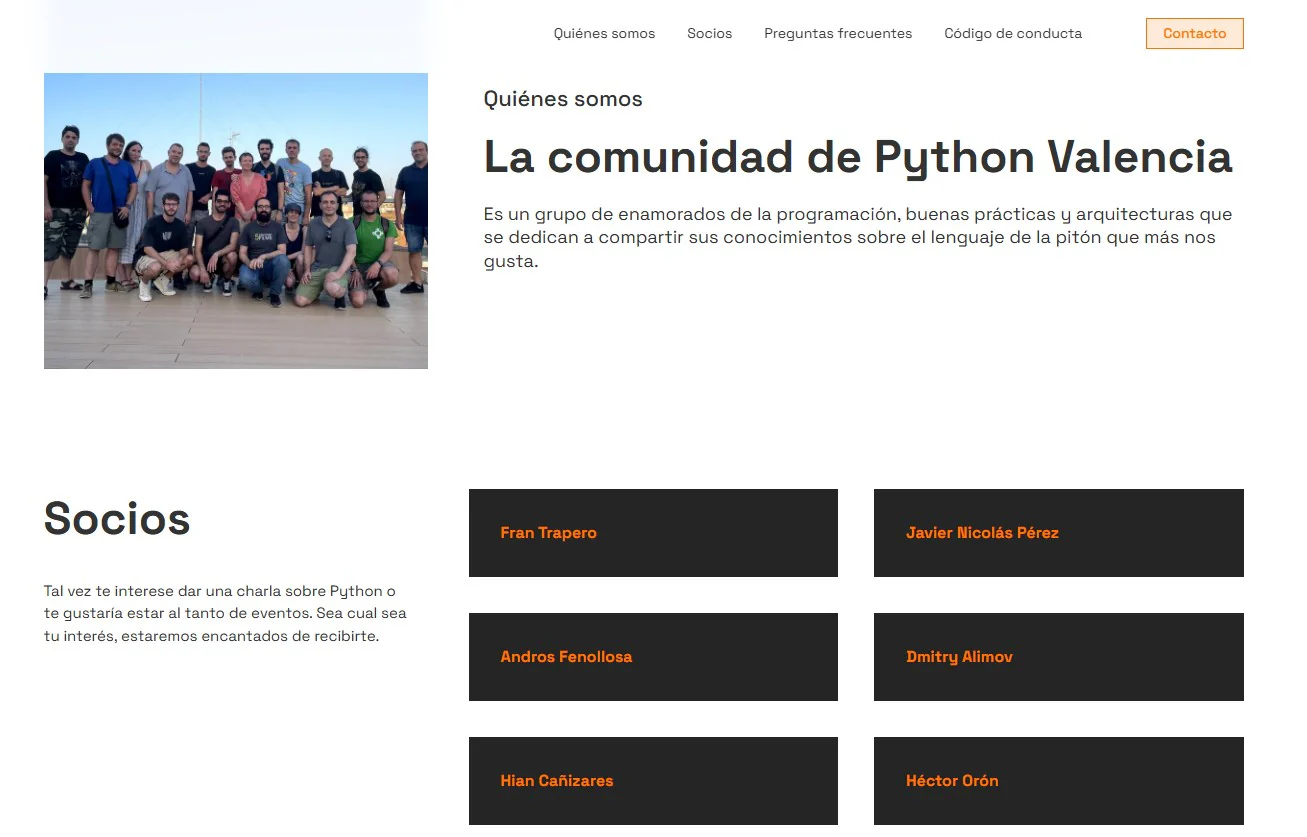Presentación de la nueva identidad y web de Python Valencia