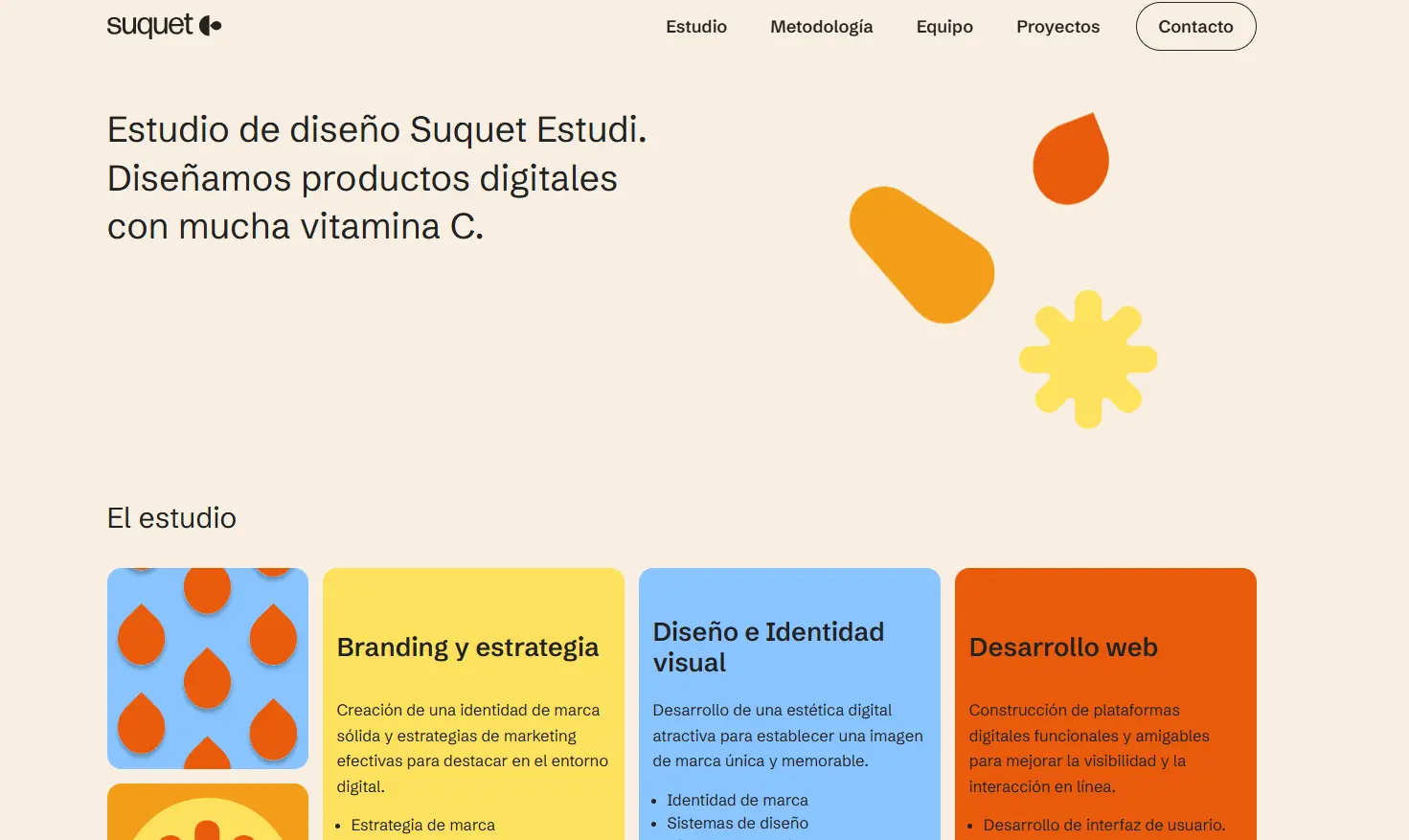Identidad visual y servicios digitales de Suquet Estudi
